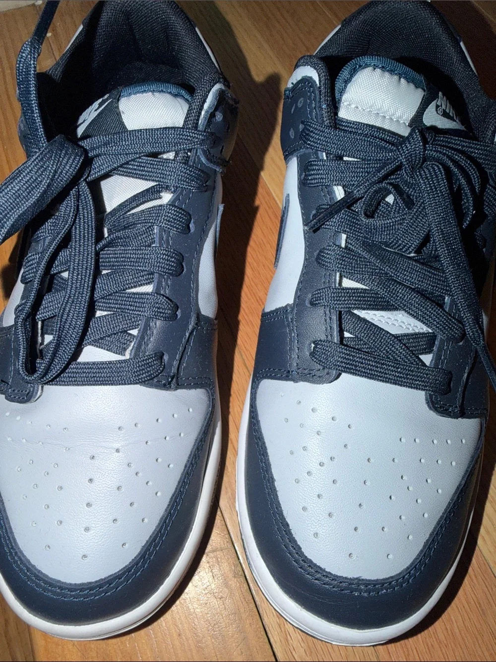 Nike Men's Low-Top Sneakers in Navy and White